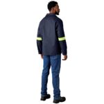 Artisan Premium 100% Cotton Jacket - Reflective Arms - Yellow Tape - Image 24
