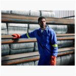 Artisan Premium 100% Cotton Jacket - Reflective Arms - Yellow Tape - Image 8