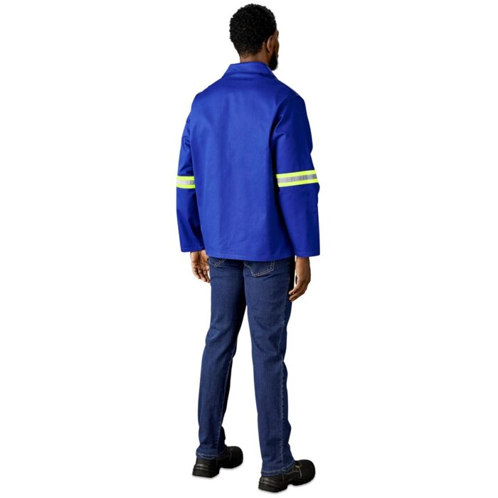 Artisan Premium 100% Cotton Jacket - Reflective Arms - Yellow Tape - Image 27