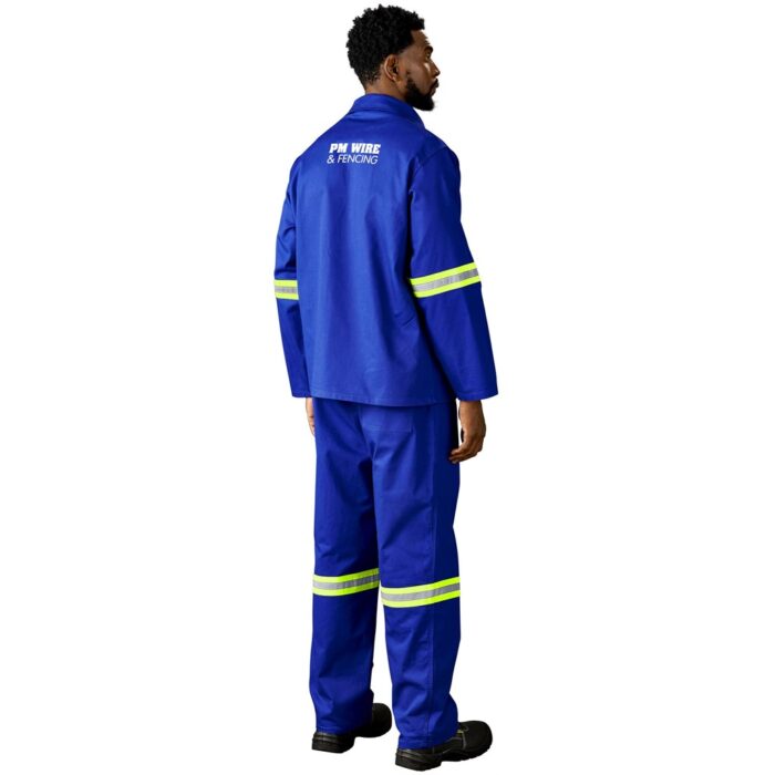 Artisan Premium 100% Cotton Jacket - Reflective Arms - Yellow Tape - Image 18