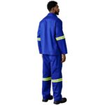 Artisan Premium 100% Cotton Jacket - Reflective Arms - Yellow Tape - Image 13