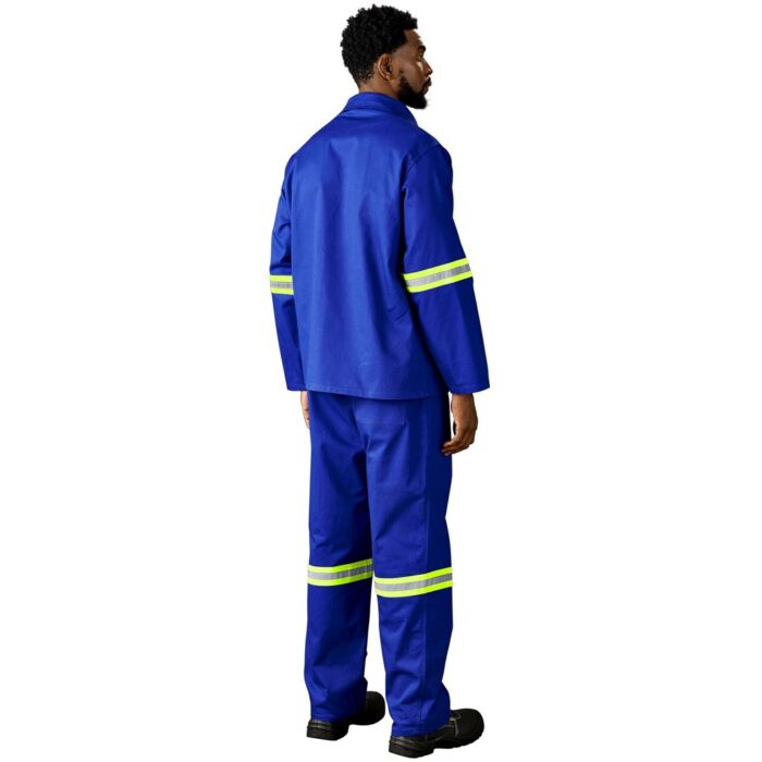 Artisan Premium 100% Cotton Jacket - Reflective Arms - Yellow Tape - Image 13