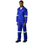 Artisan Premium 100% Cotton Jacket - Reflective Arms - Yellow Tape - Image 30