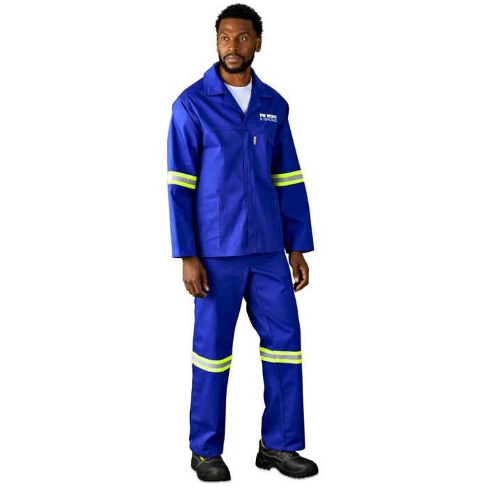 Artisan Premium 100% Cotton Jacket - Reflective Arms - Yellow Tape - Image 15