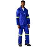 Artisan Premium 100% Cotton Jacket - Reflective Arms - Yellow Tape - Image 22