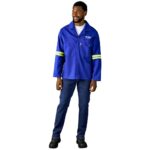 Artisan Premium 100% Cotton Jacket - Reflective Arms - Yellow Tape - Image 2
