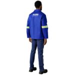 Artisan Premium 100% Cotton Jacket - Reflective Arms - Yellow Tape - Image 14