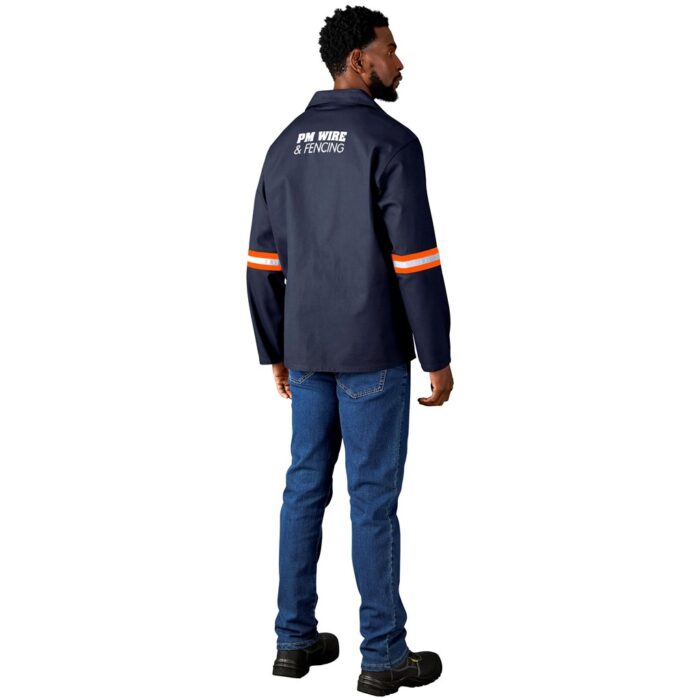 Artisan Premium 100% Cotton Jacket - Reflective Arms - Orange Tape - Image 13