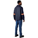 Artisan Premium 100% Cotton Jacket - Reflective Arms - Orange Tape - Image 3