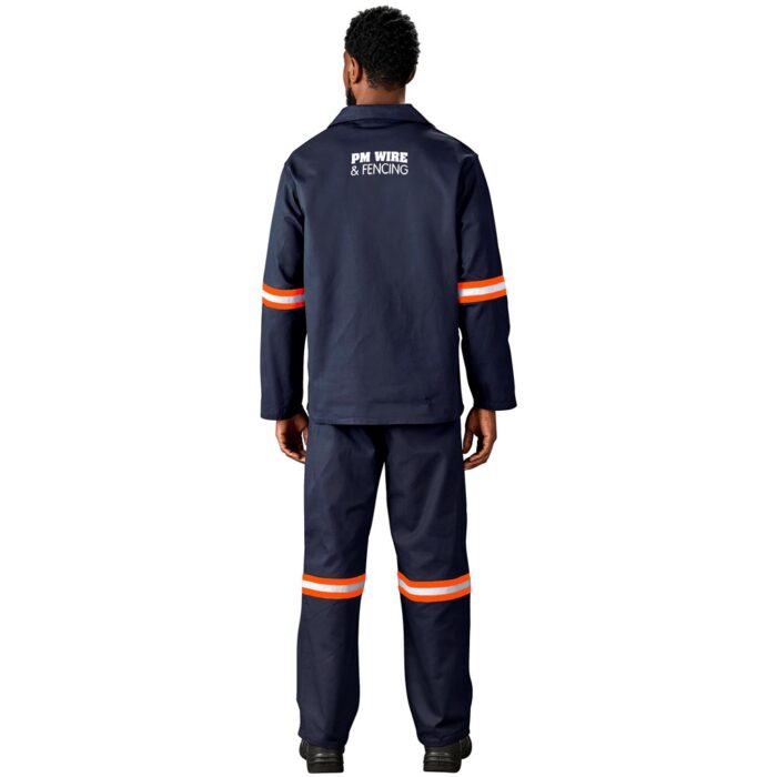 Artisan Premium 100% Cotton Jacket - Reflective Arms - Orange Tape - Image 14