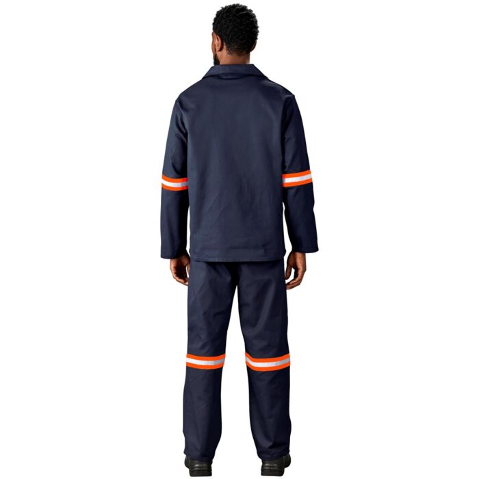 Artisan Premium 100% Cotton Jacket - Reflective Arms - Orange Tape - Image 16