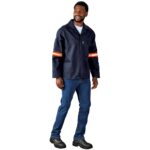 Artisan Premium 100% Cotton Jacket - Reflective Arms - Orange Tape - Image 4