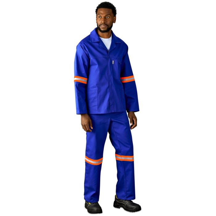 Artisan Premium 100% Cotton Jacket - Reflective Arms - Orange Tape - Image 6