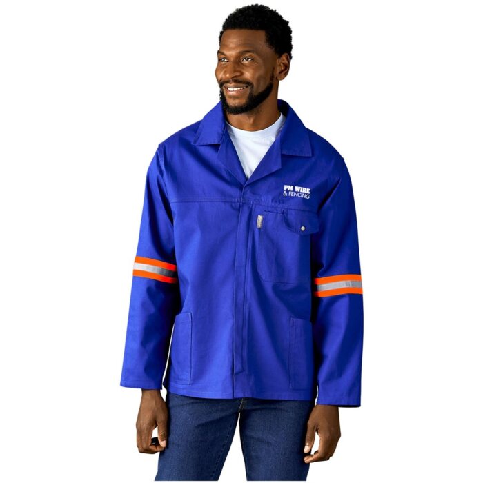 Artisan Premium 100% Cotton Jacket - Reflective Arms & Back - Orange Tape - Image 9