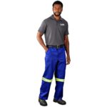 Artisan Premium 100% Cotton Pants - Reflective Legs - Yellow Tape - Image 12