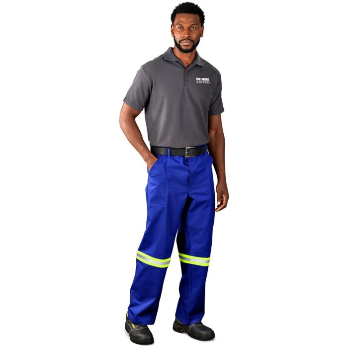 Artisan Premium 100% Cotton Pants - Reflective Legs - Yellow Tape - Image 12