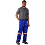Artisan Premium 100% Cotton Pants - Reflective Legs - Orange Tape - Image 2