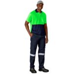 Inspector Two-Tone Hi-Viz Golf Shirt - Image 2