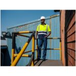 Surveyor Two-Tone Hi-Viz Reflective Golf Shirt - Image 5