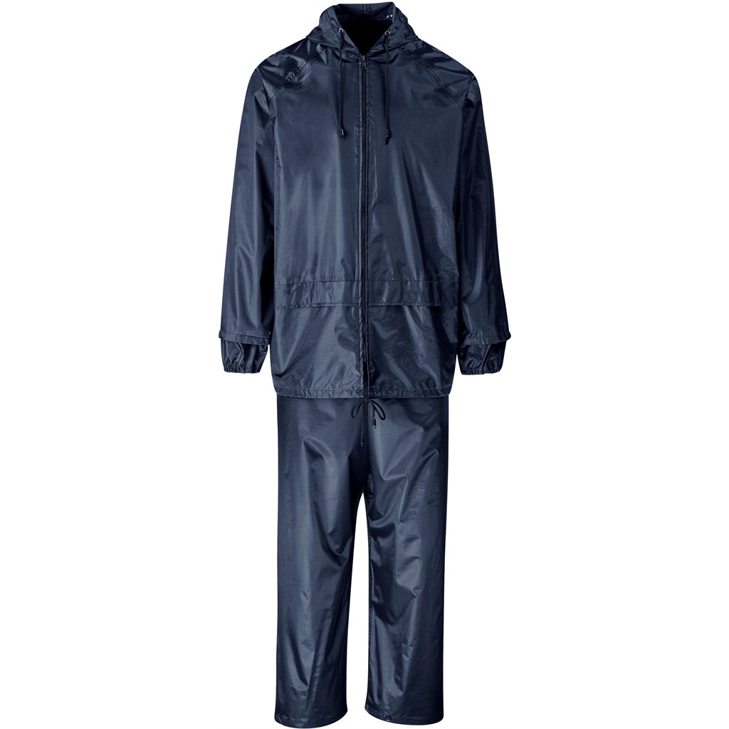 ALT-1600-N_1024X1024 Weather Polyester/PVC Rainsuit - Navy - Image 1