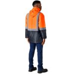 Hazard Padded Two-Tone Hi-Viz Reflective Jacket - Image 4
