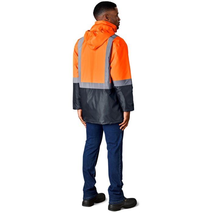Hazard Padded Two-Tone Hi-Viz Reflective Jacket - Image 4