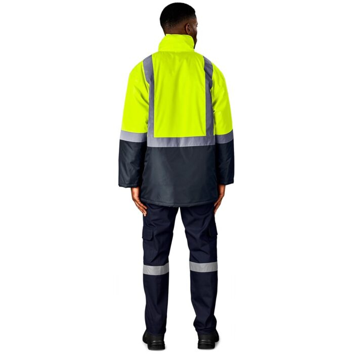 Hazard Padded Two-Tone Hi-Viz Reflective Jacket - Image 23