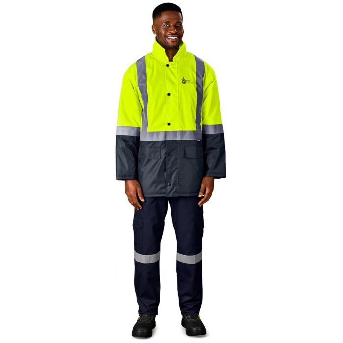 Hazard Padded Two-Tone Hi-Viz Reflective Jacket - Image 18