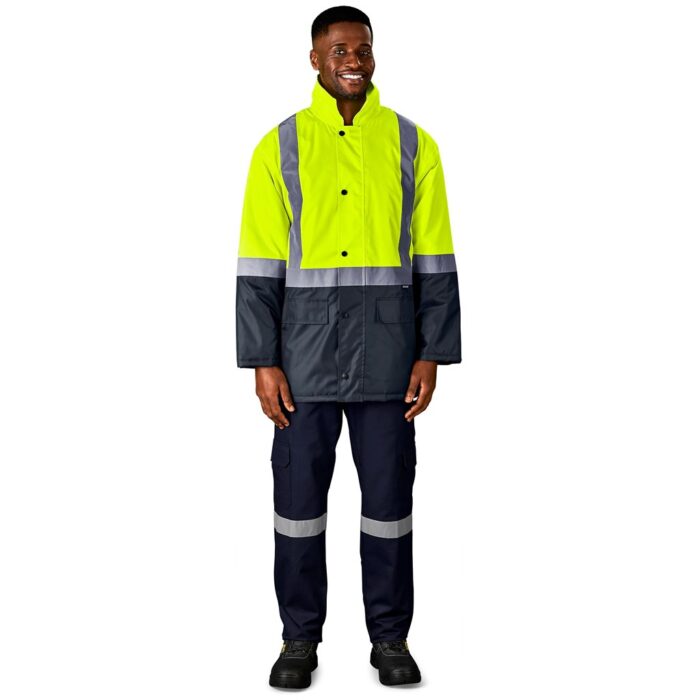 Hazard Padded Two-Tone Hi-Viz Reflective Jacket - Image 7