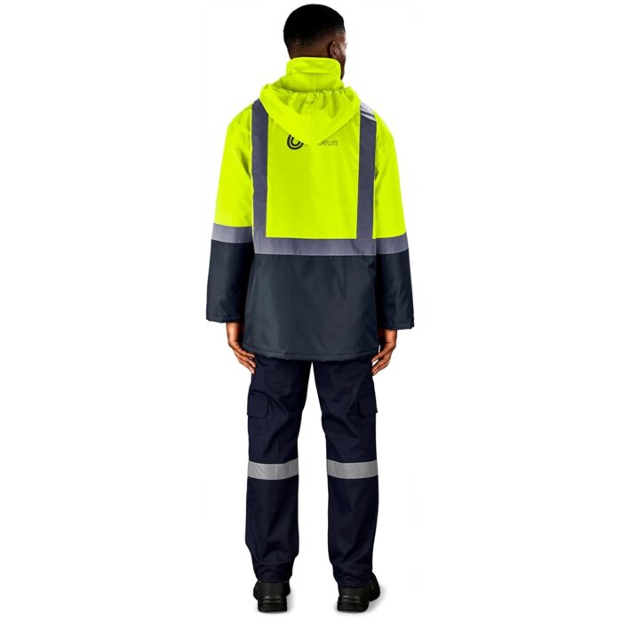 Hazard Padded Two-Tone Hi-Viz Reflective Jacket - Image 16