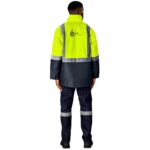 Hazard Padded Two-Tone Hi-Viz Reflective Jacket - Image 6