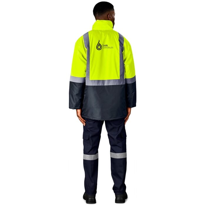 Hazard Padded Two-Tone Hi-Viz Reflective Jacket - Image 6