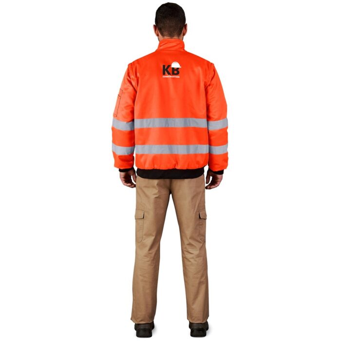 Techno Padded Hi-Viz Reflective Bunny Jacket - Image 5