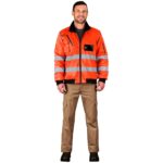 Techno Padded Hi-Viz Reflective Bunny Jacket - Image 2