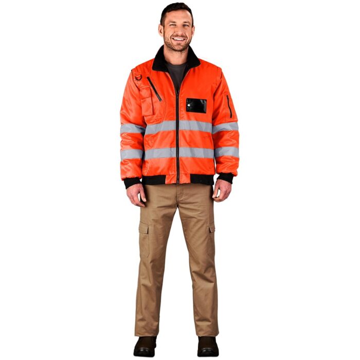 Techno Padded Hi-Viz Reflective Bunny Jacket - Image 2