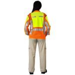 Metro Two-Tone Hi-Viz Reflective Zip-Off Jacket - Image 20