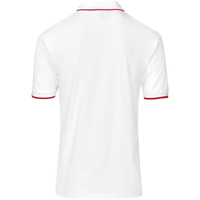 Mens Ash Golf Shirt - White - Image 4