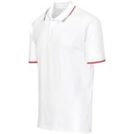 Mens Ash Golf Shirt - White - Image 5