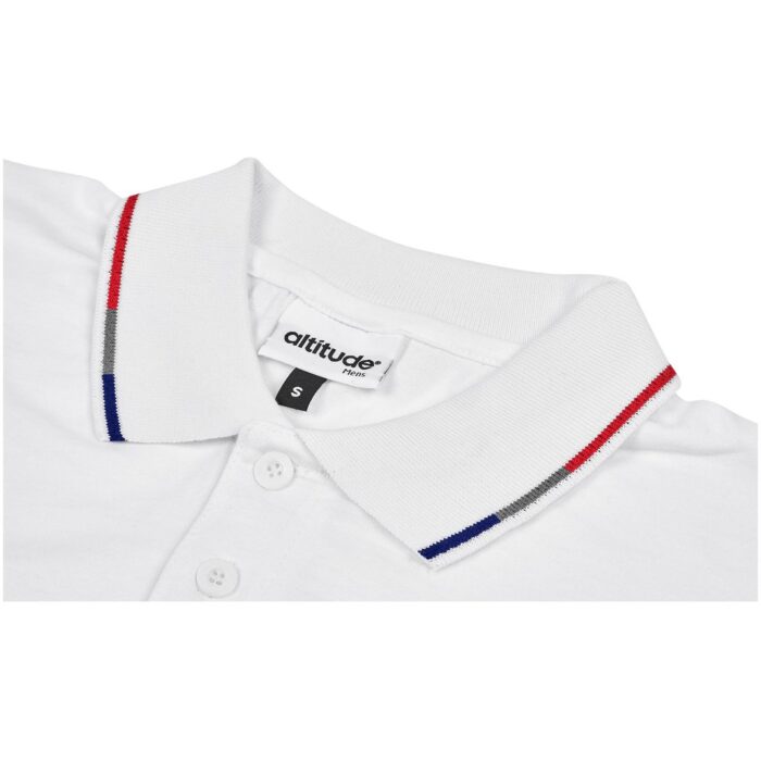 Mens Ash Golf Shirt - White - Image 3