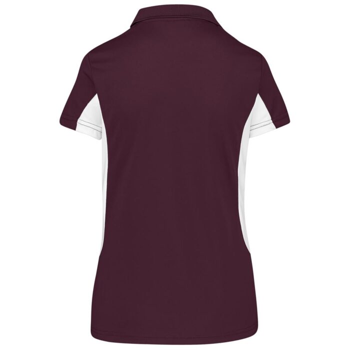 Ladies Championship Golf Shirt - Maroon - Image 2