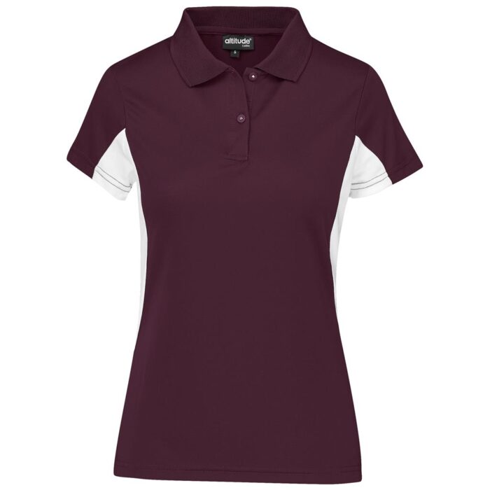 Ladies Championship Golf Shirt - Maroon - Image 1