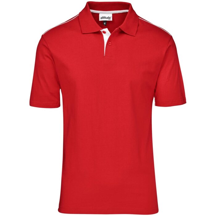 Mens Galway Golf Shirt - Red - Image 1