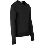 Mens Long Sleeve Peru V-Neck Jersey - Black - Image 3