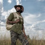 Mens Short Sleeve Serengeti 2-Tone Bush Shirt - Image 8