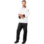 Unisex Long Sleeve Toulon Chef Jacket - Image 3