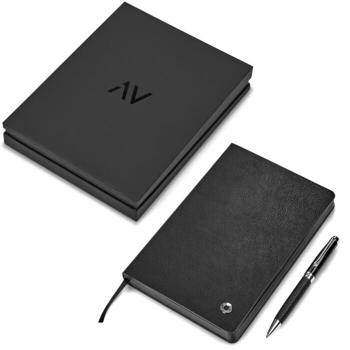 Alex Varga Corinthia Hard Cover Notebook & Pen Set - Image 9