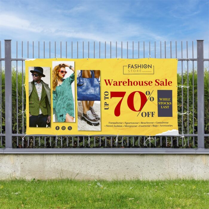 Sublimated Display Fabric Banner 3m x 1.5m - Image 5