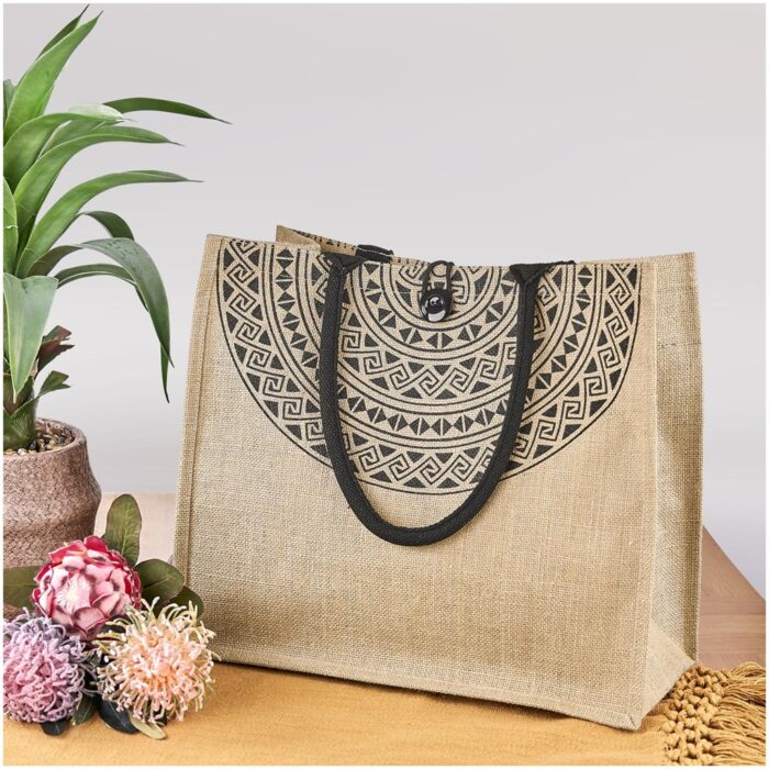 Okiyo Kashira Jute Tote - Image 3