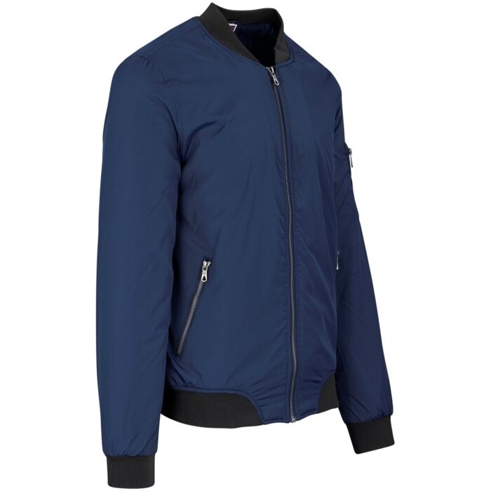 Mens Crusader Bomber Jacket - Navy - Image 4