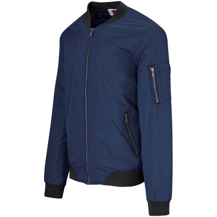 Mens Crusader Bomber Jacket - Navy - Image 3